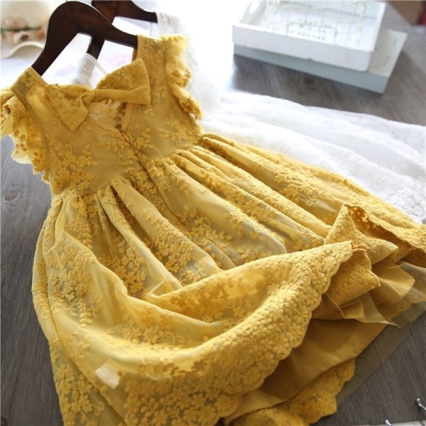 Lace dress for girls aged 6-9-123 - Image 2