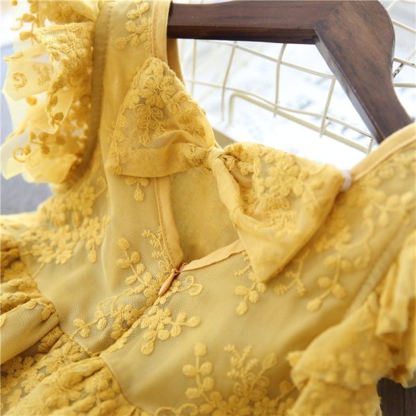 Lace dress for girls aged 6-9-123 - Image 3