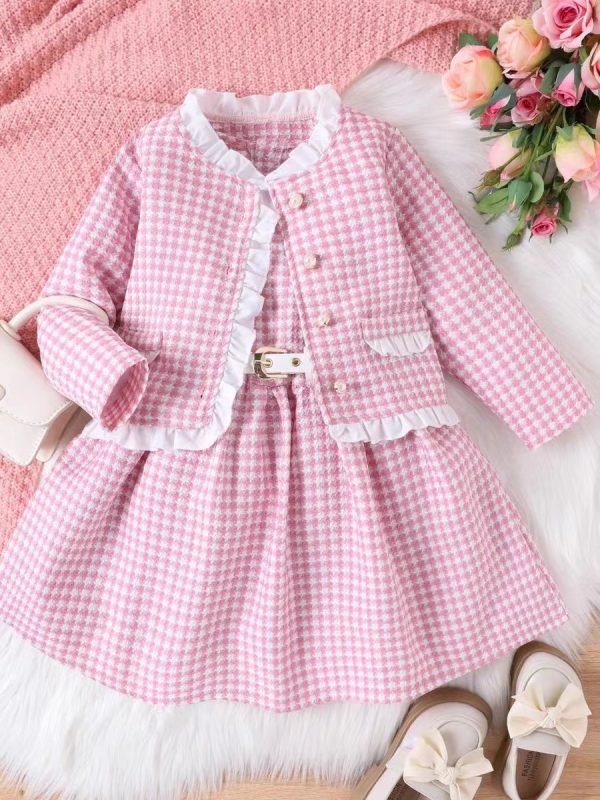 Girls 4-7 years old dress set-158